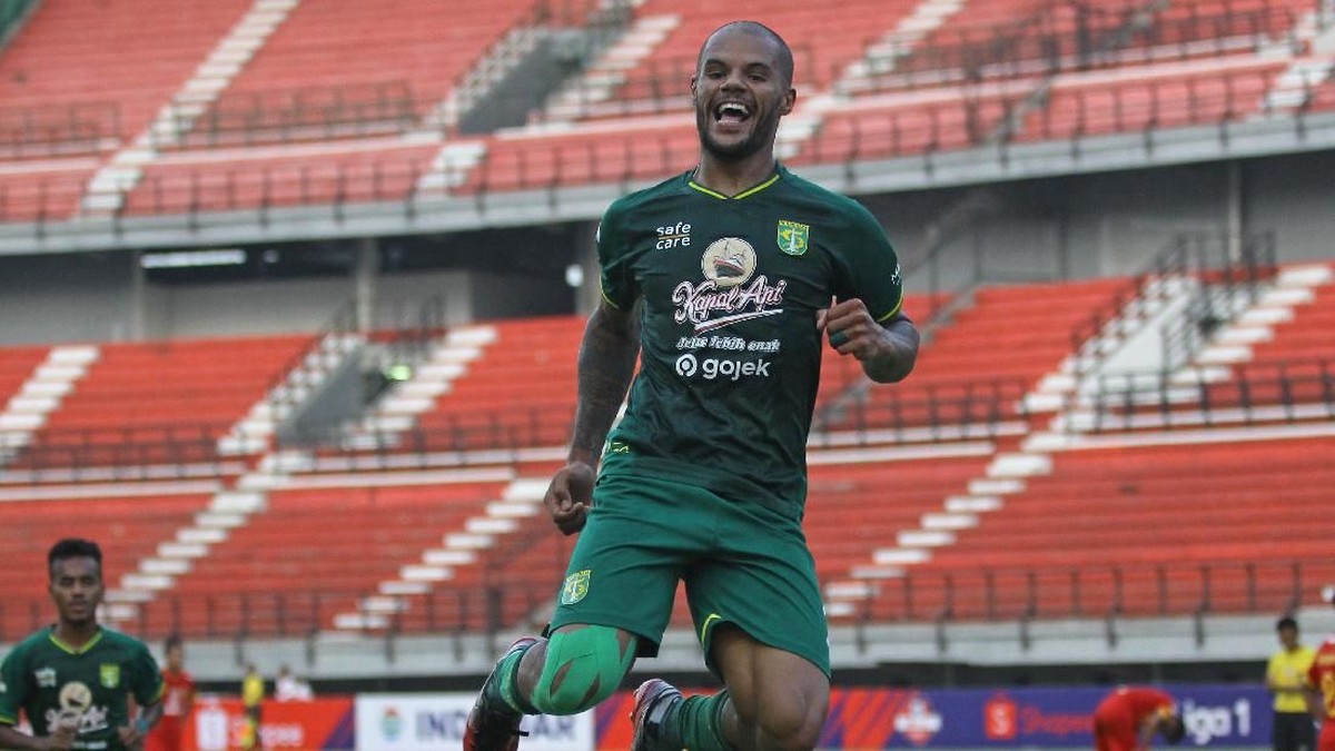 David da Silva semasa di Persebaya pada Liga 1 2019. (Foto: Moch Asim/ANTARA FOTO)