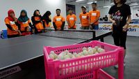 Serunya Coaching Clinic Bersama Mantan Atlet Tenis Meja
