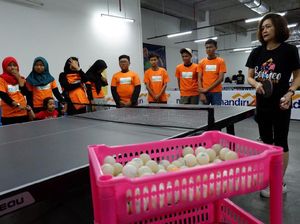 Serunya Coaching Clinic Bersama Mantan Atlet Tenis Meja