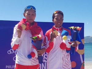 Rowing Putri Raih Emas ke-56 Indonesia di SEA Games Rowing Putri Raih Emas ke-56 Indonesia di SEA Games