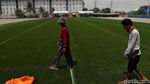 Melihat Pembangunan Lapangan Sepakbola Muara Angke