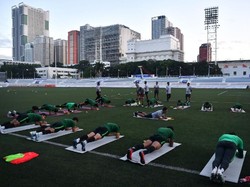 Usai melakukan proses pemulihan, para pemain Timnas U-22 pun mengikuti sesi latihan jelang pertandingan final sepakbola SEA Games 2019 dimana Indonesia akan bertemu dengan Vietnam di laga tersebut.