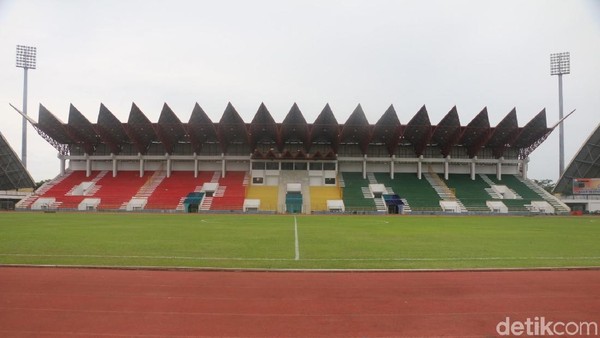 Stadion Harapan Bangsa masih untuk perbaikan di menjadi kandang Persiraja Banda Aceh. (Foto: Agus Setyadi/detikcom)