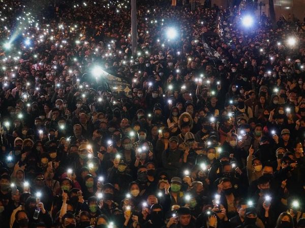Lautan Manusia di Aksi Peringatan 6 Bulan Demo Hong Kong