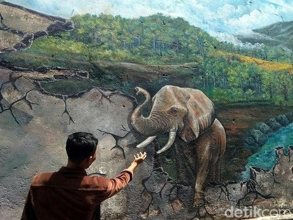 Kreatif! Tembok Lawas di Magelang Dihiasi Lukisan 3D Keren Kreatif! Tembok Lawas di Magelang Dihiasi Lukisan 3D Keren