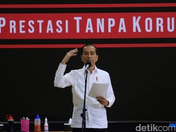 Kini Absen, Begini Momen Jokowi Saat Hadiri Hari Antikorupsi Bersama KPK
