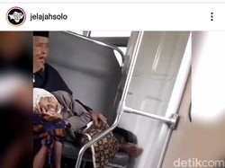 Ramai-ramai Netizen Baper Sama Kakek-Nenek So Sweet di KA Prameks