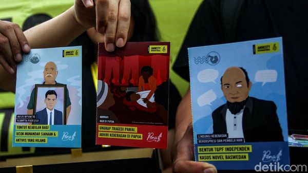 5.000 Kartu Pos Suarakan Aspirasi HAM di Indonesia