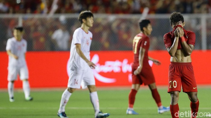 Timnas Indonesia U-22 berpuasa emas di SEA Games lebih lama. (Foto: Grandyos Zafna/detikcom)