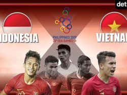 Evan Dimas Cedera, Indonesia Tertinggal 0-1 dari Vietnam di Babak Pertama