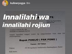 Kabar Pemilik Sate Klathak Pak Pong Meninggal Ternyata Hoaks