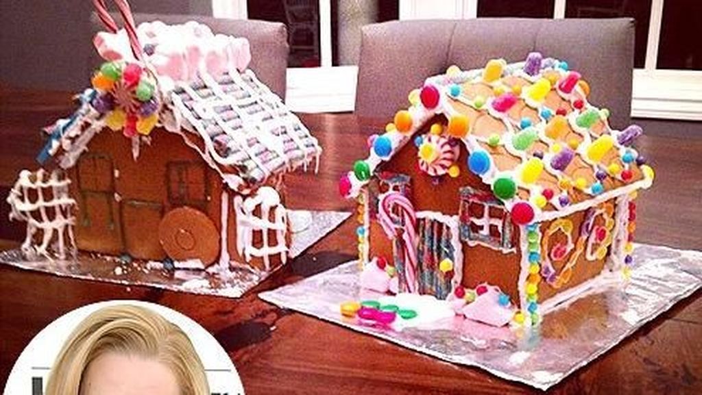 Kreatif! Kelly Jenner dan Iggy Azalea Bikin Kreasi Gingerbread House