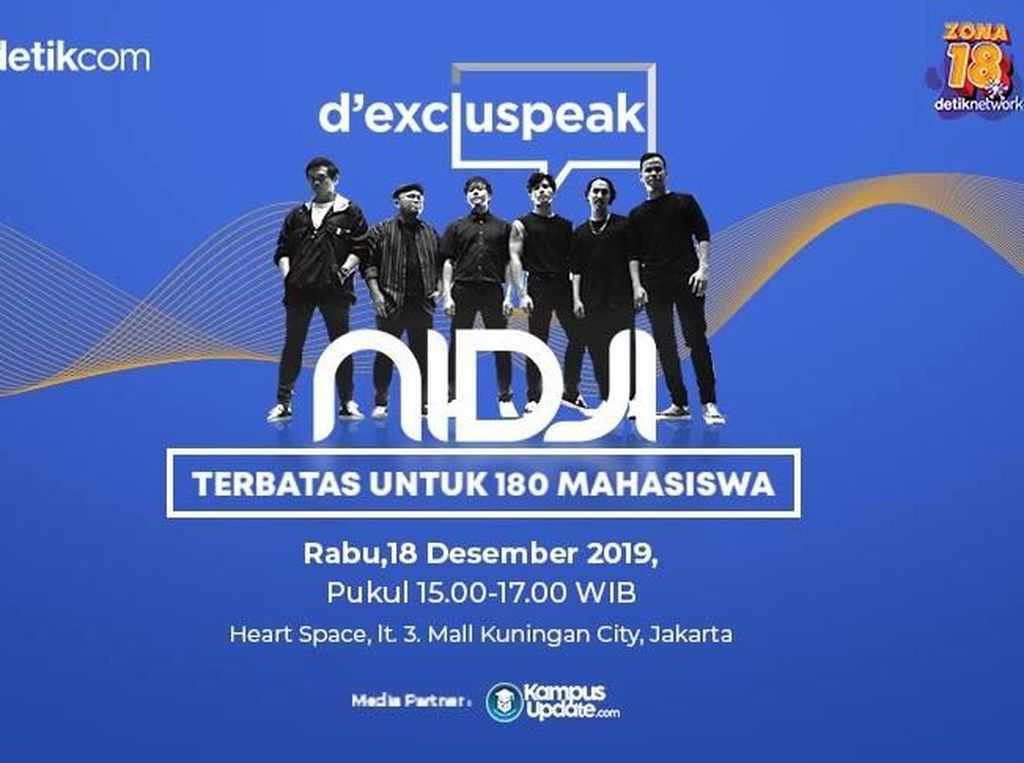 Kamu Mahasiswa Mau Jadi Musisi? Nidji Akan Bagi Tipsnya di Sini Kamu Mahasiswa Mau Jadi Musisi? Nidji Akan Bagi Tipsnya di Sini