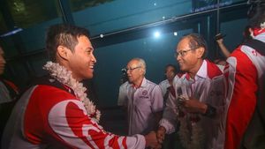Gondol Emas, Timnas Bola Voli Putra Disambut Gembira