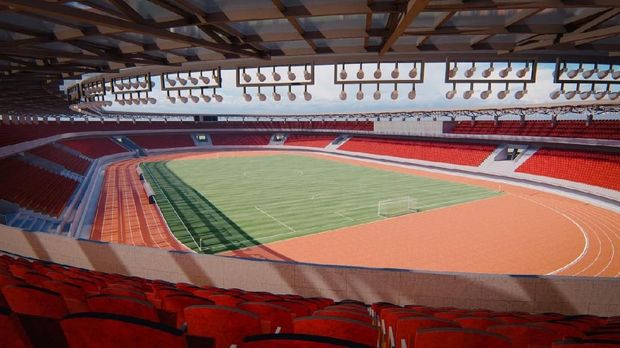 Stadion ini dirancang untuk menampung 30.000 penonton, dimana setiap penonton akan duduk di satu bangku.