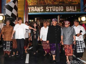 Momen CT Resmikan Trans Studio Bali