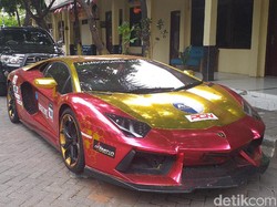 Lamborghini yang Terbakar di Surabaya Ternyata Nunggak Pajak