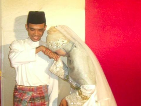 UAS dan Mellya Juniarti saat menikah