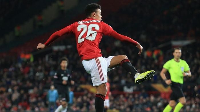 Mason Greenwood mencetak dua gol saat Manchester United menang 4-0 atas AZ di Liga Europa (Foto: Lindsey Parnaby / AFP) Mason Greenwood mencetak dua gol saat Manchester United menang 4-0 atas AZ di Liga Europa (Foto: Lindsey Parnaby / AFP)