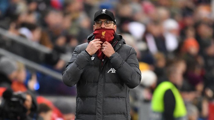 SALZBURG, AUSTRIA - DECEMBER 10: Jurgen Klopp, Manager of Liverpool  during the UEFA Champions League group E match between RB Salzburg and Liverpool FC at Red Bull Arena on December 10, 2019 in Salzburg, Austria. (Photo by Michael Regan/Getty Images)