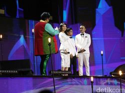 Aksi Menawan Naura, Neona, dan Betrand Peto di HUT Transmedia