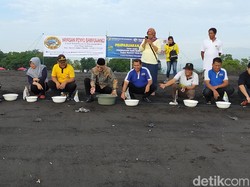 Rayakan Hari Nusantara dengan Pelepasan Puluhan Tukik di Banyuwangi