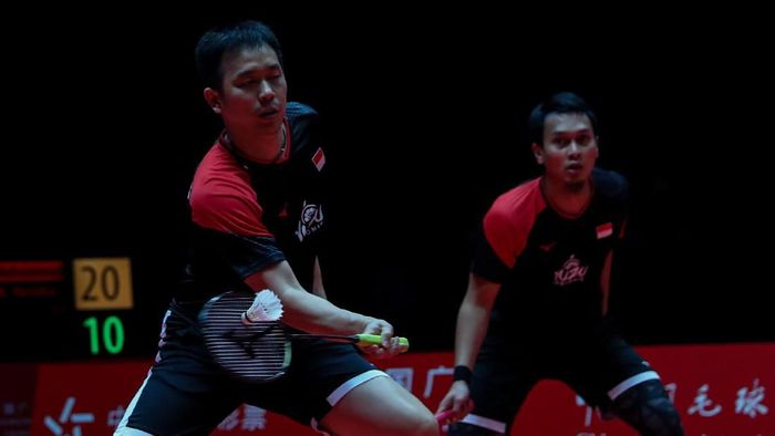 Hendra/Ahsan Hendra/Ahsan di semifinal BWF World Tour Finals 2019