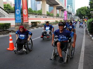 Penyandang Disabilitas Ramaikan BPJAMSOSTEK Relay Marathon