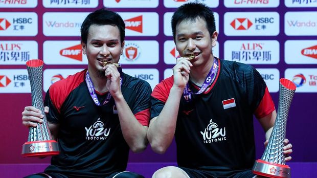 Mohammad Ahsan/Hendra Setiawan juara BWF World Tour Super Series 2019.