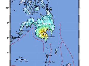 Guncang Sulut, Gempa M 6,9 Berpusat di Mindanao Filipina Guncang Sulut, Gempa M 6,9 Berpusat di Mindanao Filipina