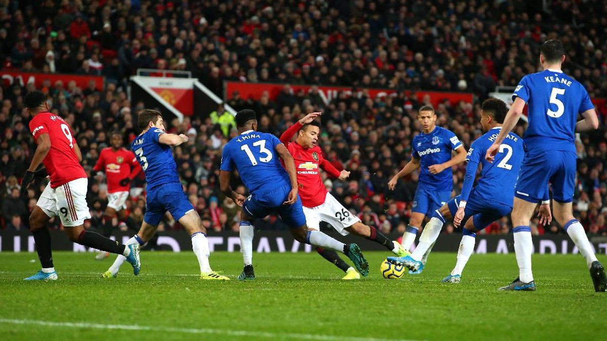 Manchester United diimbangi 1-1 oleh Everton di Old Trafford (Alex Livesey/Getty Images)