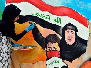 Seniman Perempuan Irak Bangkit, Bikin Mural di Tembok Baghdad