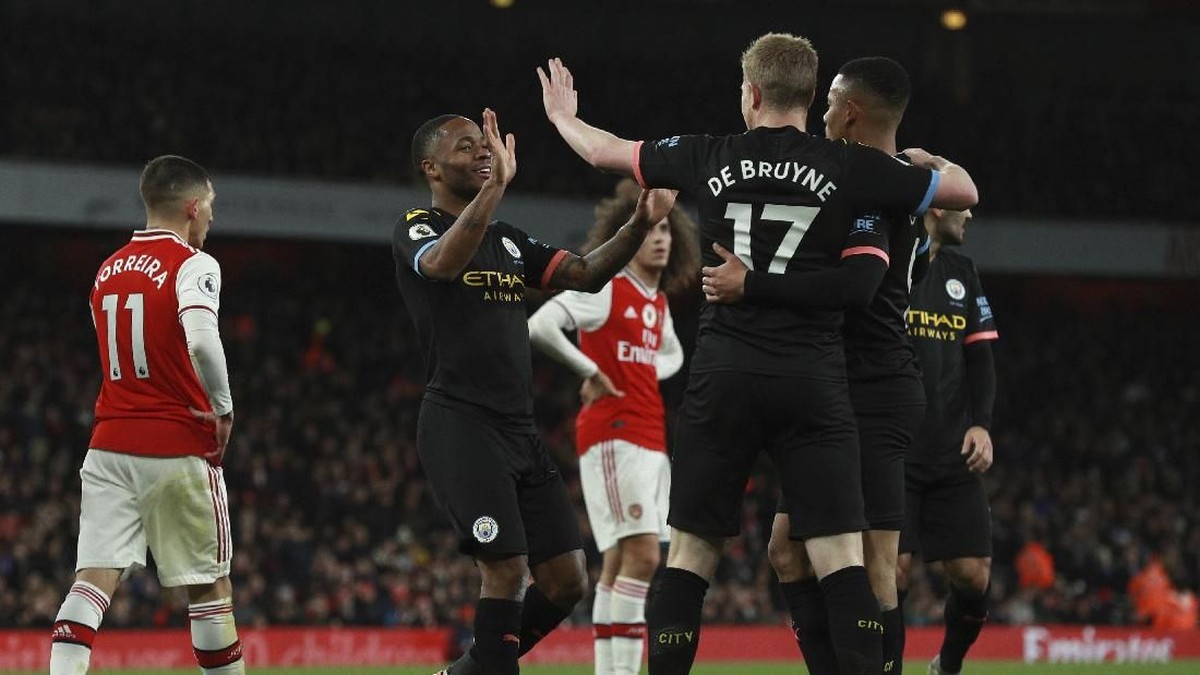 Kevin De Bruyne dua gol, Man City bantai Arsenal 3-0 di Emirates Stadium (Ian Walton/AP Photo)