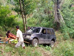 Mobil Terjun ke Jurang di Cianjur, 4 Orang Luka