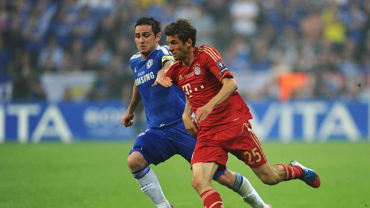 Frank Lampard membantu Chelsea mengalahkan Bayern Munich di final Liga Champions 2012. (Foto: Mike Hewitt / Getty Images)