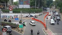 Penerapan Sistem Satu Arah di Terowongan Depan BNI