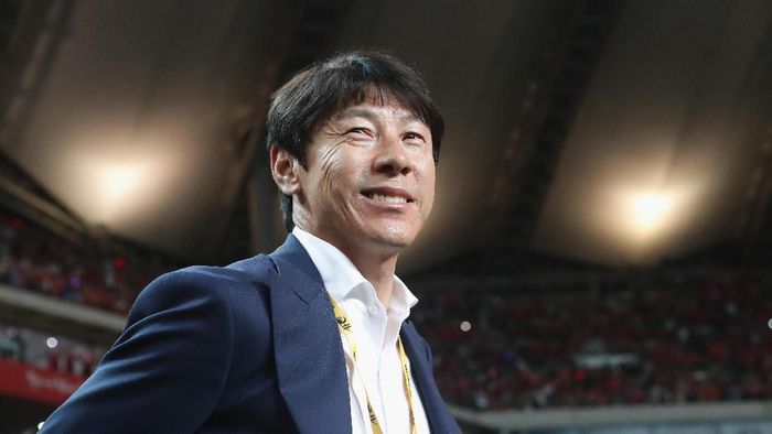 Shin Tae-yong resmi menjadi instruktur Timnas Indonesia dan diperkenalkan kepada media, Sabtu (28/12/2019). (Chung Sung-Jun/Getty Images) Shin Tae-yong resmi menjadi instruktur Timnas Indonesia dan diperkenalkan kepada media, Sabtu (28/12/2019). (Chung Sung-Jun/Getty Images)