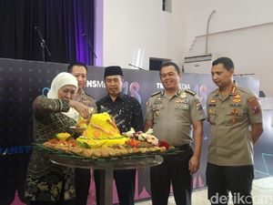 HUT Transmedia, Khofifah Minta Media Bantu Rekatkan Kerukunan di Jatim