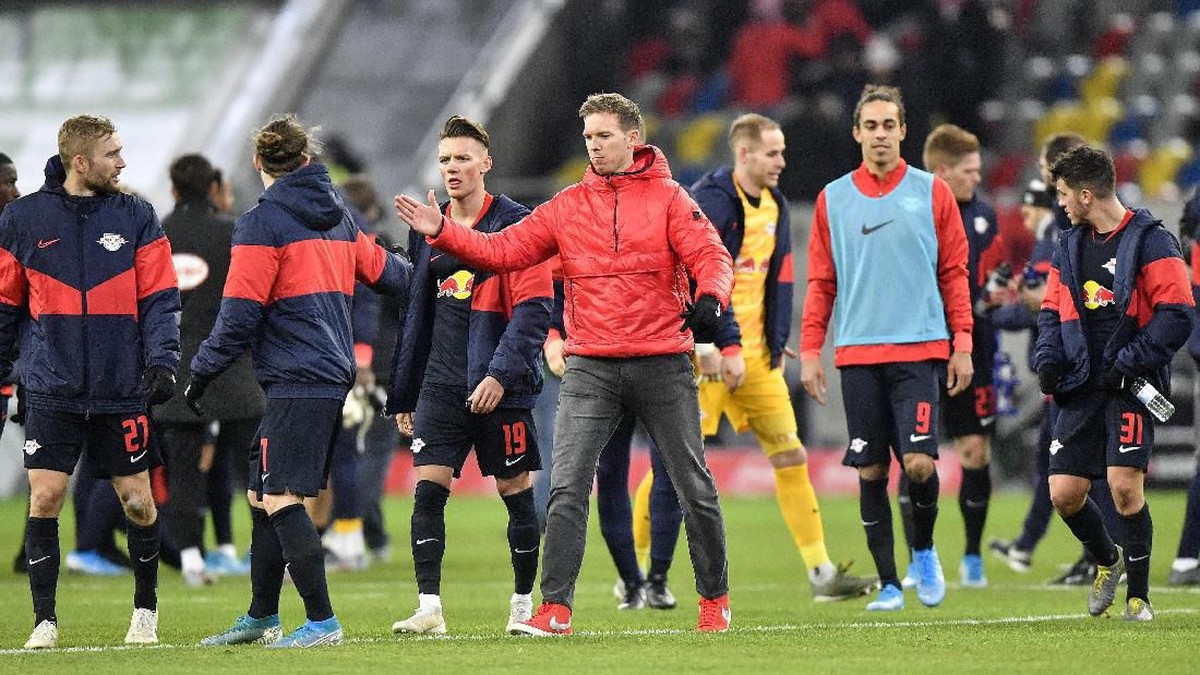 Julian Nagelmann tak khawatir dua pemain Atletico Madrid positif Corona menjala laga menghadapi RB Leipzig (Foto: Martin Meissner/AP Photo)