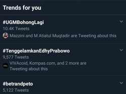 #UGMBohongLagi Trending Terkait Pengesahan Aturan, UGM: Masih Proses