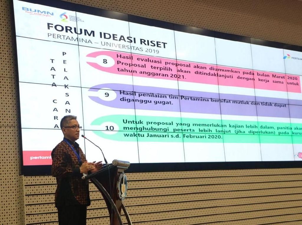 60 Proposal Riset Terseleksi di Forum Ideasi Riset Pertamina 60 Proposal Riset Terseleksi di Forum Ideasi Riset Pertamina