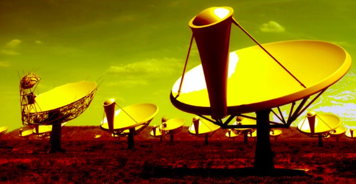 Teleskop SKA untuk memindai langit dan berburu sinyal dari luar angkasa. Foto: Futurism Teleskop SKA untuk memindai langit dan berburu sinyal dari luar angkasa. Foto: Futurism