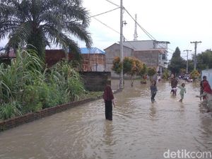 Banjir di Medan Krio Sunggal Surut, Akitivitas Warga Kembali Normal