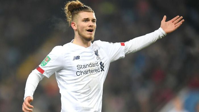1194547021 BIRMINGHAM, ENGLAND - DECEMBER 17: Harvey Elliott of Liverpool reacts during the Carabao Cup Quarter Final match between Aston Villa and Liverpool FC at Villa Park on December 17, 2019 in Birmingham, England. (Photo by Michael Regan/Getty Images)