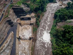 Melihat Uji Coba Terowongan Penangkal Banjir Citarum