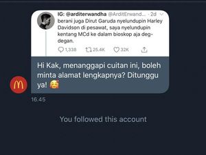 Sindir Kasus Garuda dengan Selundupkan Kentang, Komika Ini Diapresiasi McD Sindir Kasus Garuda dengan Selundupkan Kentang, Komika Ini Diapresiasi McD