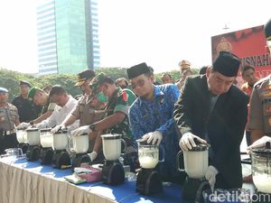 Polisi Blender 6,3 Kilogram Sabu di Makassar