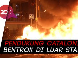 Rusuh Pedemo Catalonia di Laga Barcelona Vs Madrid Rusuh Pedemo Catalonia di Laga Barcelona Vs Madrid