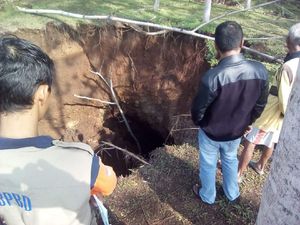 Lahan di Wonogiri Amblas Sedalam 16 Meter, Kok Bisa?