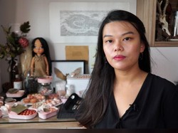 Seram! Patung Kepala Bayi di Gulungan Sushi